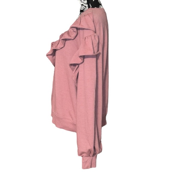 Vanilla Sky Ruffle Sweatshirt - Picture 4 of 5